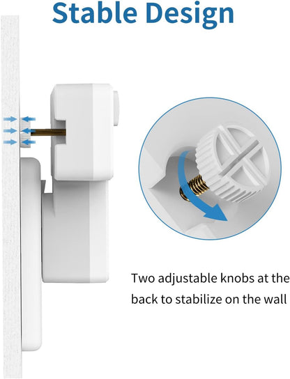 2Gang Plug Adaptor with 3 USB-A Slots, with Individual Switch